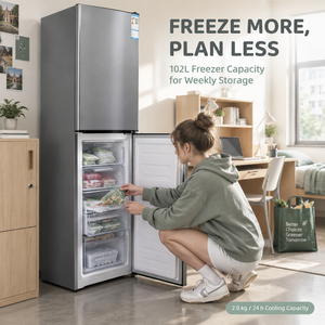226L Çift Kapılı Buzdolabı Üstten Donduruculu Buzdolabı Taşınabilir <span class=keywords><strong>Mini</strong></span> Ev Aleti Akıllı Buzdolabı Ev Tipi Buzdolabı - Product Image 6