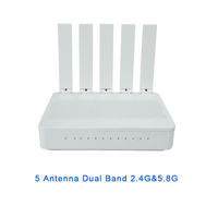 Modem à fibre optique 4 ports Ax1800 4Ge 1Pots 2Usb Dual Band 5G Xpon Onu Gpon Epon Ont avec routeur Wifi6 2.4G 5G