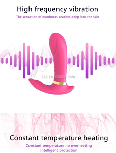 Baru pemanas otomatis pengendali jarak jauh nirkabel wanita dewasa Dildo mainan seks celana dalam Mini dapat dipakai Vibrator untuk stimulasi klitoris - Product Image 3