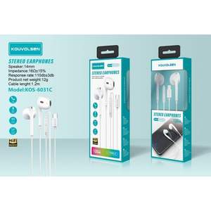 Auriculares Intrauditivos con Cable, 3 Piezas, Auriculares con Cable para Música - Product Image 1