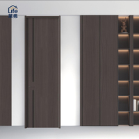 Porte intérieure simple en bois, personnalisée, de haute qualité, sans peinture, écologique, imperméable, insonorisée, faible teneur en formaldéhyde et résistante à l'humidité