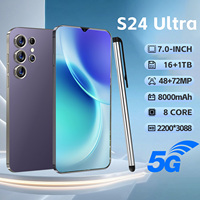 S24 Ultra 16GB 1TB Almacenamiento 5G Teléfono Celular Resistente a Golpes Pantalla OLED HD 120Hz Batería de Larga Duración Negocios Europa Escuela Venta al por Mayor