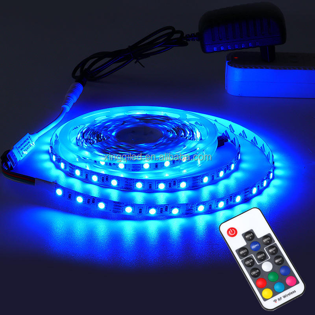 Factory Smart RGB Led Strip Light 12V 24V SMD 5050 RGB Led Strip Light 60Leds 120Leds Touch Control TV Backlight 5050
