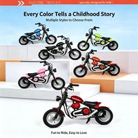 Moto électrique rétro pour enfants, autonomie de 20 km, pneus tubeless de 12 pouces, vélo électrique pour enfants avec phare LED