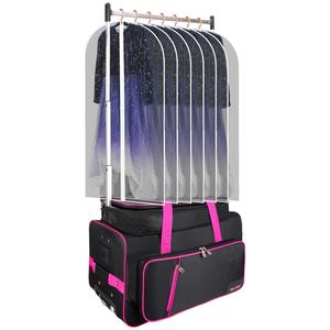 Muestra gratuita de bolsa de viaje ligera, resistente al desgaste, con perchero y bolsa de baile con ruedas. - Product Image 1