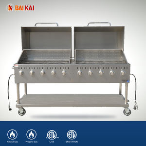 Equipo de Cocina Comercial Core <span class=keywords><strong>Pro</strong></span>, Parrilla de Gas de Acero Inoxidable para Exteriores con Fácil Limpieza para Servicios de Alimentos - Product Image 1