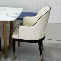 Meubles de restaurant modernes d'usine cadre en bois grand coussin éponge doux chaise de restaurant chaise de salle à manger