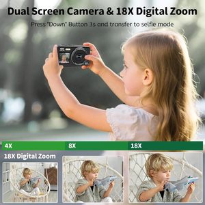 Cámara Digital 5K 80MP con Luz de Relleno y Zoom 16X, Cámara de Vlogging con Pantalla Dual para <span class=keywords><strong>YouTube</strong></span>/Blogging, WiFi, Pantalla LCD de 2.8 Pulgadas - Product Image 3