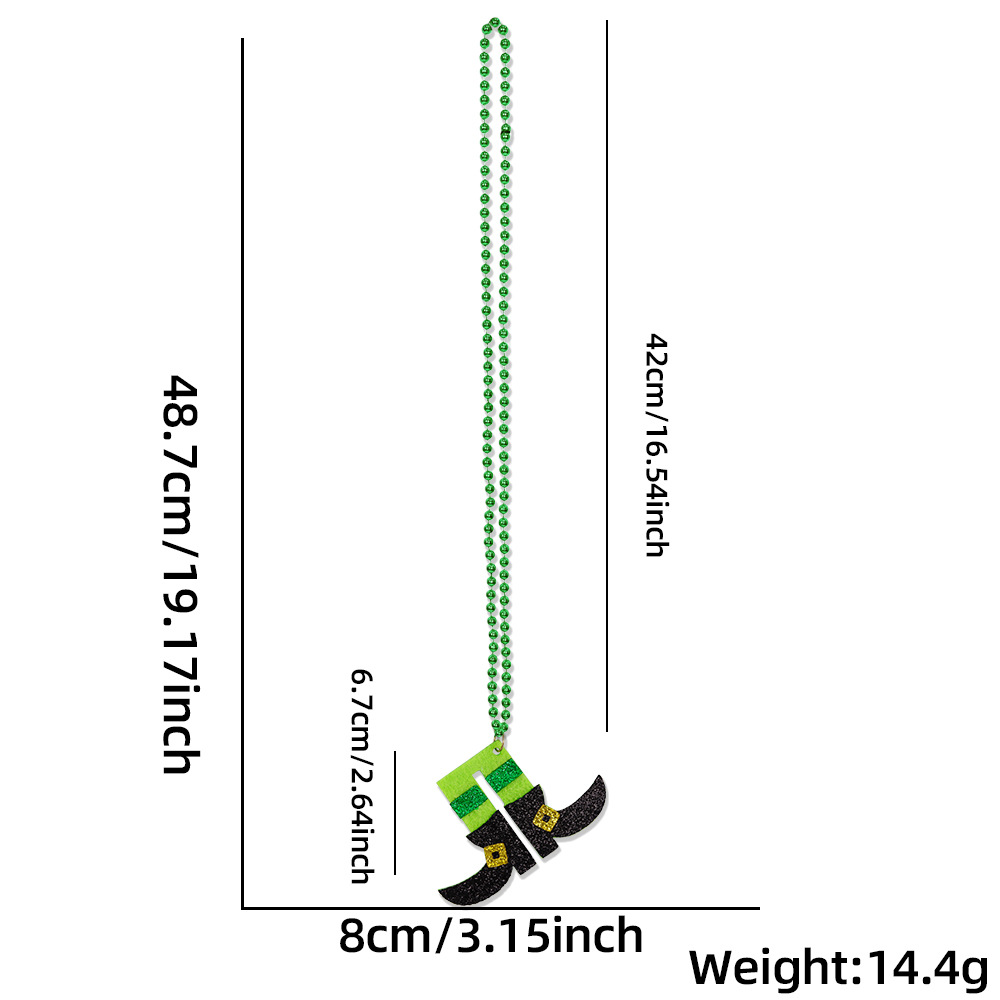 รองเท้าบูท - สร้อยคอเทศกาลไอริช