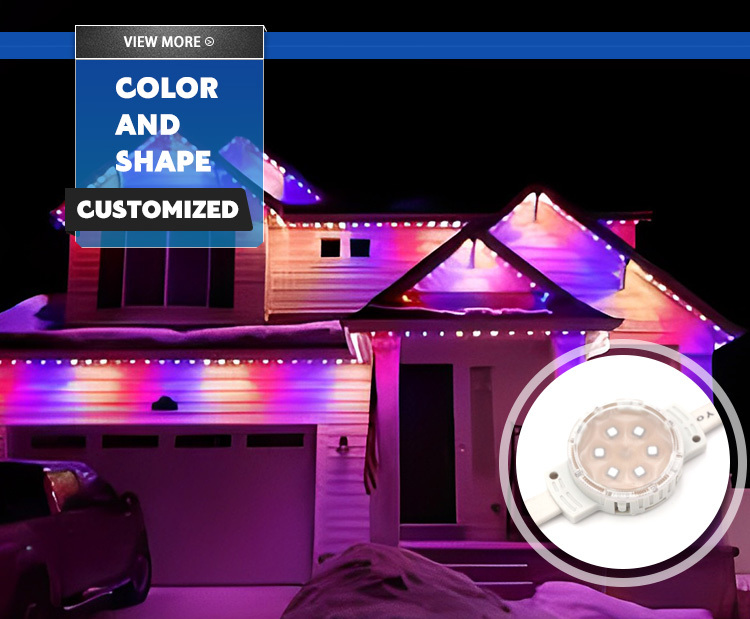 Factory Lighting 12v IP68 Outdoor Permanet Christmas Holiday RGBW Led Pixel Point Light