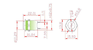 金属按钮开关12/16/19/22毫米防水开关闭锁瞬时照明按钮开关 - Product Image 3