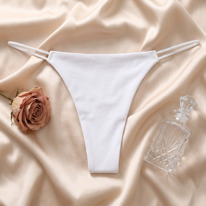 Tangas de seda helada sin costuras para mujer al por mayor, bragas invisibles de tiro bajo con espalda en T, ropa interior transpirable para mujer - Product Image 3