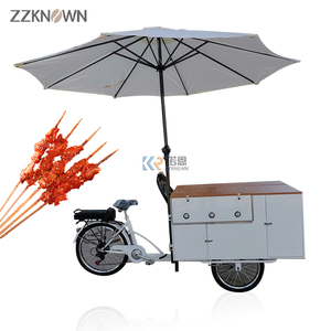 Bicicleta Eléctrica con Pedaleo Asistido 2024, Parrillas para Barbacoa, Carritos de Comida Rápida, Remolque de Comida, Barbacoa, Comida Callejera, Bicicleta para Venta de Aperitivos, Dulces y Papas Fritas - Product Image 1