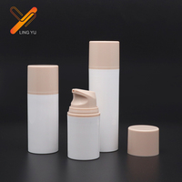 Bouteille sans air en plastique PP de haute qualité 15/30/50ml contenants de lotion paquet de logo personnalisé pour les soins de la peau