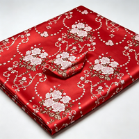 CHENXIN Rouleau de tissu jacquard brocart 100% polyester imitation soie, antistatique, poids moyen 300g/m, pour sacs de filles et tapisserie, vente en gros