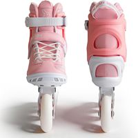 Patins à roulettes professionnels roses et mignons pour femmes, avec cadre en alliage d'aluminium et 4 roues, idéaux pour les sports de loisirs en plein air