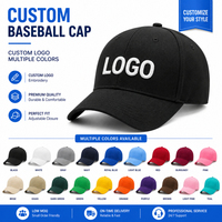 Casquette de baseball en coton premium en gros, ajustable, structurée à 6 panneaux, pour événements d'entreprise