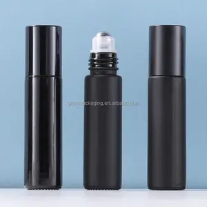 3ml 5ml 8ml 10ml 15ml Black Essential Oil Roller Bottles Roll On Glass Bottle Perfume Roller Bottle