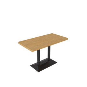 Tables et chaises carrées de luxe modernes pour restaurant, ensemble pour salon, meubles en métal et bois - Product Image 6