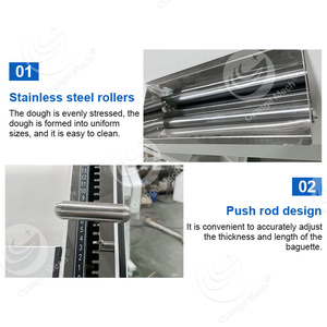 ORME Machine a Formage De Baguette Moldeador de masa automático para perros calientes Máquina de rodillos de baguette pequeña - Product Image 4