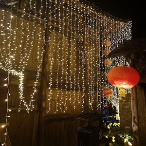 Luci a tenda LED in PVC impermeabili IP65 personalizzabili, dimmerabili, ad alto CRI 95, facili da installare per matrimoni e <span class=keywords><strong>Natale</strong></span> all'aperto - Product Image 2
