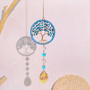 En gros Attrape-soleil en cristal Arbre de Vie suspendu, super artisanal, cristal de guérison - Product Image 5