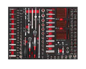 Set Perkakas Mekanik 139 pcs 1/4" 3/8" 1/2" <span class=keywords><strong>DR</strong></span>. Soket, Kunci, dan Troli Perkakas Bengkel - Product Image 2