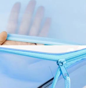 Wholesale Frosted Waterproof PVC File Bag 30pcs Set <b>Mesh</b> Zipper Pouch Clear <b>Plastic</b> Document Folder Storage - Product Image 5