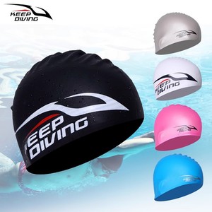 Keep Diving Bonnet de bain en silicone SC-312, couleurs mélangées, unisexe, imperméable, protection des cheveux longs - Product Image 2