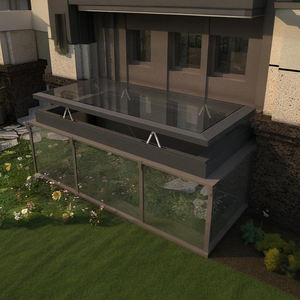 채광창 용 자동 알루미늄 이중 유리 채광창 전기 스마트 수직 상승 채광창 블라인드 - Product Image 1