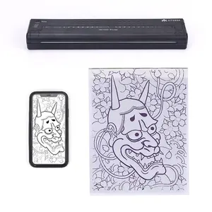 Hochwertiger Mini-Tattoo-Schablonen drucker Tragbarer A4-Format Profession elle Tattoo-Transfer maschine 1200mAh Drahtloser Tattoo-Drucker