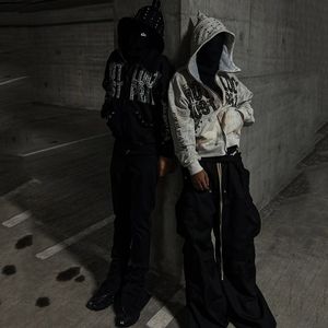 Felpa <span class=keywords><strong>con</strong></span> Cappuccio da <span class=keywords><strong>Uomo</strong></span> XL <span class=keywords><strong>con</strong></span> <span class=keywords><strong>Zip</strong></span>, Taglio Corto, in French Terry, <span class=keywords><strong>con</strong></span> Strass Personalizzati, Cerniera Ricamata e Stampa in Silicone - Product Image 1