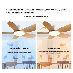 Ventilateur de plafond à grande puissance, ventilateur de plafond à 5 pales, en bois, télécommande, faible bruit, <span class=keywords><strong>pour</strong></span> la maison, la salle à manger, célébré sur <span class=keywords><strong>Internet</strong></span> - Product Image 3