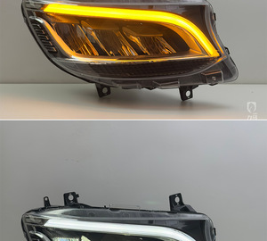Luces de Coche Sprinter 2018-2023 W907 6000K LED DRL Conjunto de Faros Delanteros Actualización Diseño Dinámico de Lluvia de Meteoros Accesorios Maybach - Product Image 3