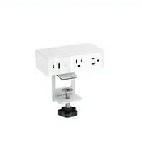 JOYE 65W 15A 125V USB Güç Soketi, 2AC Prizli Masaüstü Güç Şeridi, Ofis Çalışma Alanı Konferans Masası için