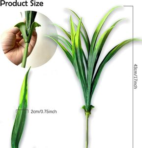 Orquídeas colgantes artificiales decoración interior y exterior flores decorativas - Product Image 4