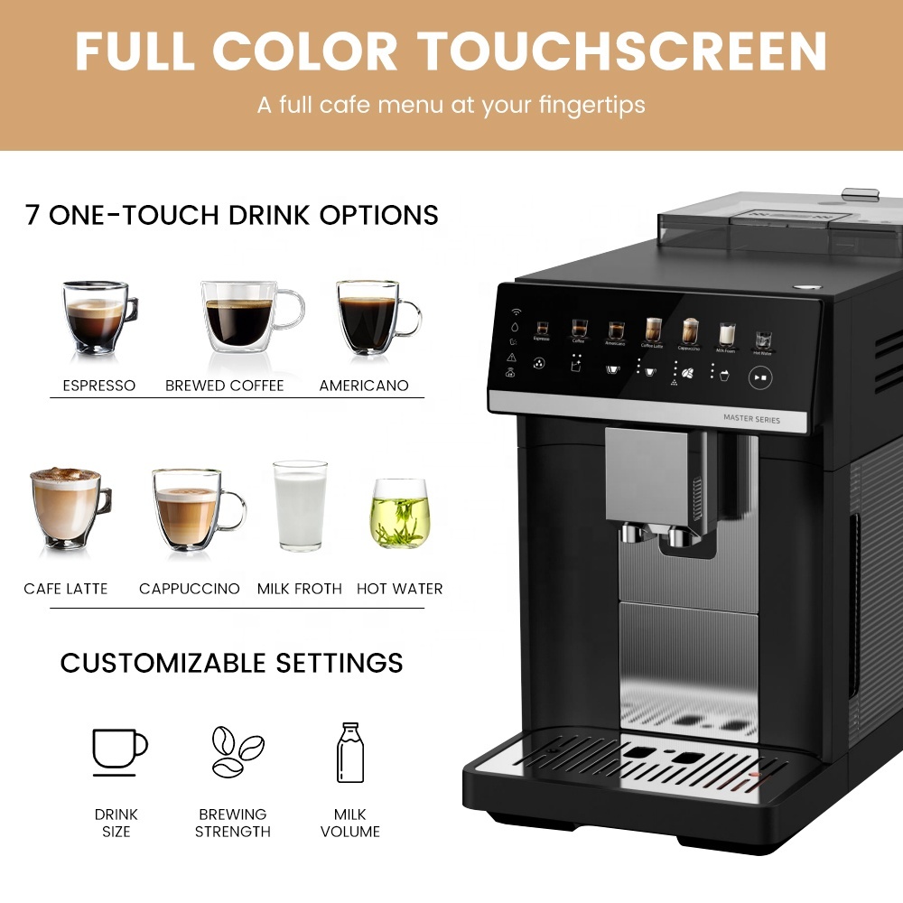 M3 15-Bar Smart Espresso Coffee Machine – Automatic Cappuccino Maker for Home & Office - View 2