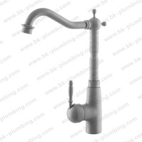 Retro Kreatif Gaya Eropa Tembaga Antik Baskom Keran Panas dan Dingin Keran Kamar Mandi Kontemporer Mixer Keran Toilet