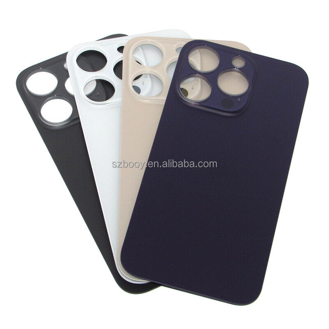 Big Hole Back Glass for iPhone 14 Pro 14 Pro Max Rear Panel Replacement Mobile Phone Spare Parts