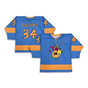 Goedkope Groothandel Hoge Kwaliteit Hockey Shirt Custom Sublimatie Ontwerp Heren Hockey Jersey