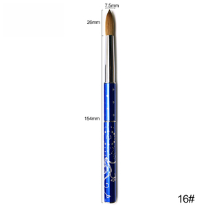 Blue Handle Acrylic <b>Nail</b> Brush Classic Design Custom Sizes for Acrylic Powder <b>Extension</b> Manicure - Product Image 5