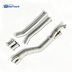 Tubo Intermedio de Acero Inoxidable 304 de Alta Calidad para BMW G80 G82 G87 M3 M4 M2 S58 3.0L Twin Turbo, Mejora del Escape de Competición con Protector Térmico - Product Image 1