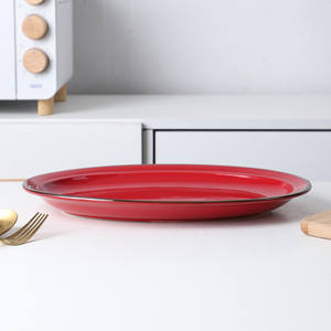 Râpe ronde en céramique, vaisselle de restaurant, élégante, exquise, style européen, nouvel arrivage - Product Image 3