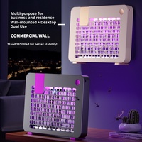 Lampe anti-moustiques électrique USB rechargeable murale verticale à plusieurs perles lumineuses, attracteur et répulsif physique de moustiques pour intérieur