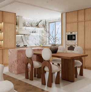 KELEN 2026 Solid <strong>Wood</strong> Modular <strong>Kitchen</strong> <strong>Cabinets</strong> with Flat and Shaker Doors Factory Direct White Oak <strong>Kitchen</strong> <strong>Cabinets</strong> - Product Image 2