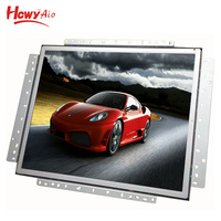 Monitor PC 10 Inci Bersertifikat CE,RoHs,FCC, DV 12V, Monitor LCD/LED 10 Inci Bingkai Terbuka Logam, Layar LCD Pos
