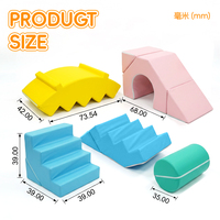 Lot de 6 blocs de mousse d'escalade pour bébés, équipement de jeu d'intérieur, toboggan pour enfants, piscine à balles, jouet d'entraînement sensoriel