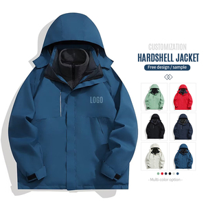 Áo khoác mùa đông nam cao cấp, may theo yêu cầu, có logo, giữ ấm, cỡ lớn, chống thấm nước 3 trong 1, áo khoác ngoài mùa đông chống thấm nước, áo khoác lông cừu ngoài trời - Product Image 5