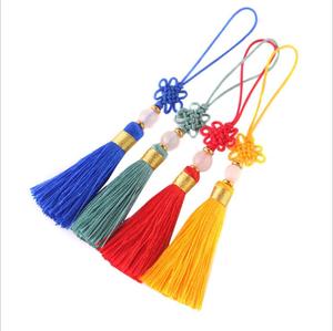 Filo di poliestere fatto a mano con ciondolo a forma di gioiello con ciondolo a forma di nappa cinese fatto a mano da 5CM - Product Image 1