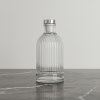Bouteilles en verre gravées et imprimées à l'écran, rayées, personnalisées, emballages métalliques vides pour vins, spiritueux, vodka, whisky